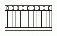 Забор исполнение М17